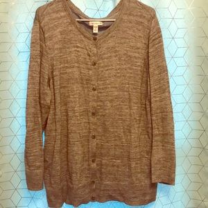 Croft & Barrow 3/4 Sleeve Cardigan